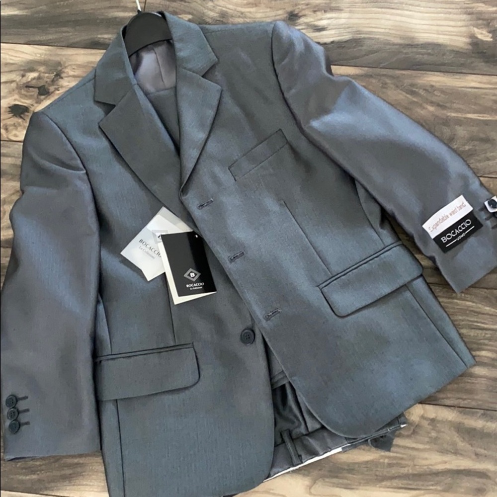 Boys gray suit